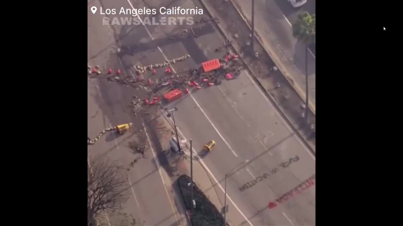 Pro-Hamas Agitators SHUT DOWN to LA Airport Entrance & Assault Police Officers