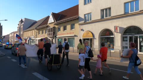 Demmin - Start - und Redebeiträge während des Aufzuges 11-08-2022