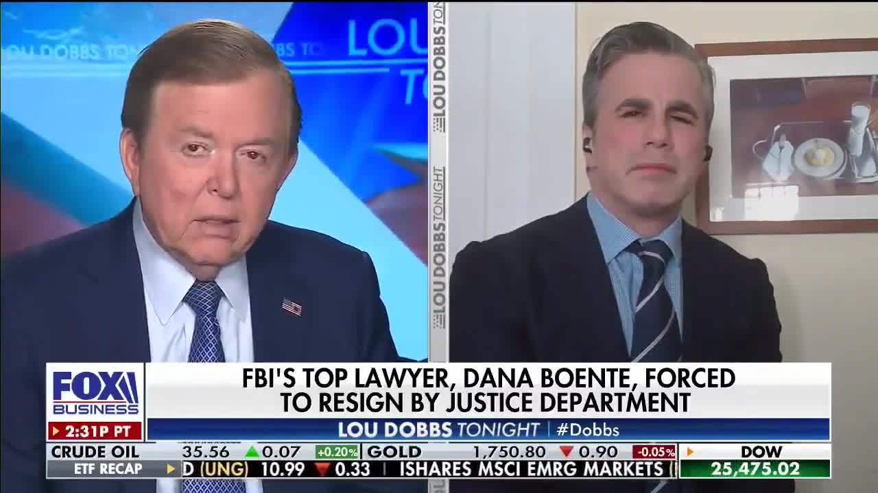 Lou Dobbs & Tom Fitton The Firing Of FBI Lawyer Dana Boente | The Washington Pundit