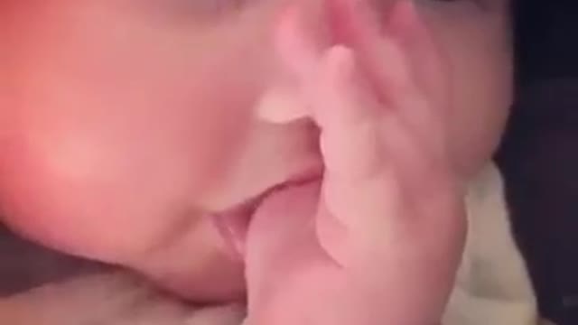 Cute Baby, Sucking his Thumb