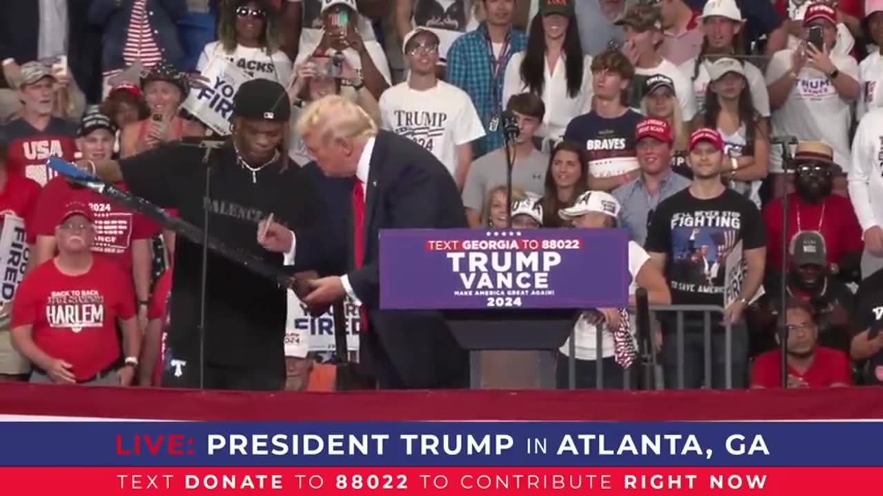 President Trump calls up a well-known local Atlanta artist