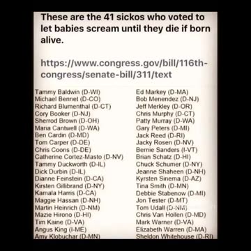 41 Scumbags that voted on this bill.