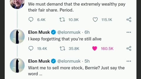 Elon Musk trolls Bernie Sanders and says ‘I keep forgetting you’re still alive’ in shock tweet.