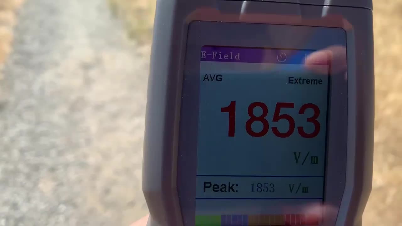 EMF meter reading under High Voltage lines