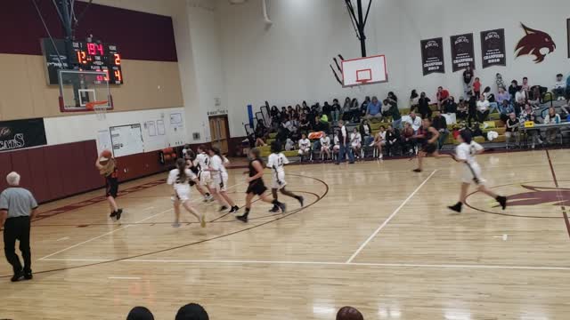 Karly Pasmore wait for it, lay up, Varsity Basketball Explorer K8 vs Challenger K8