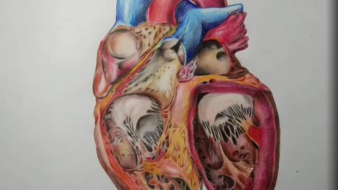 Heart Anatomy Drawing