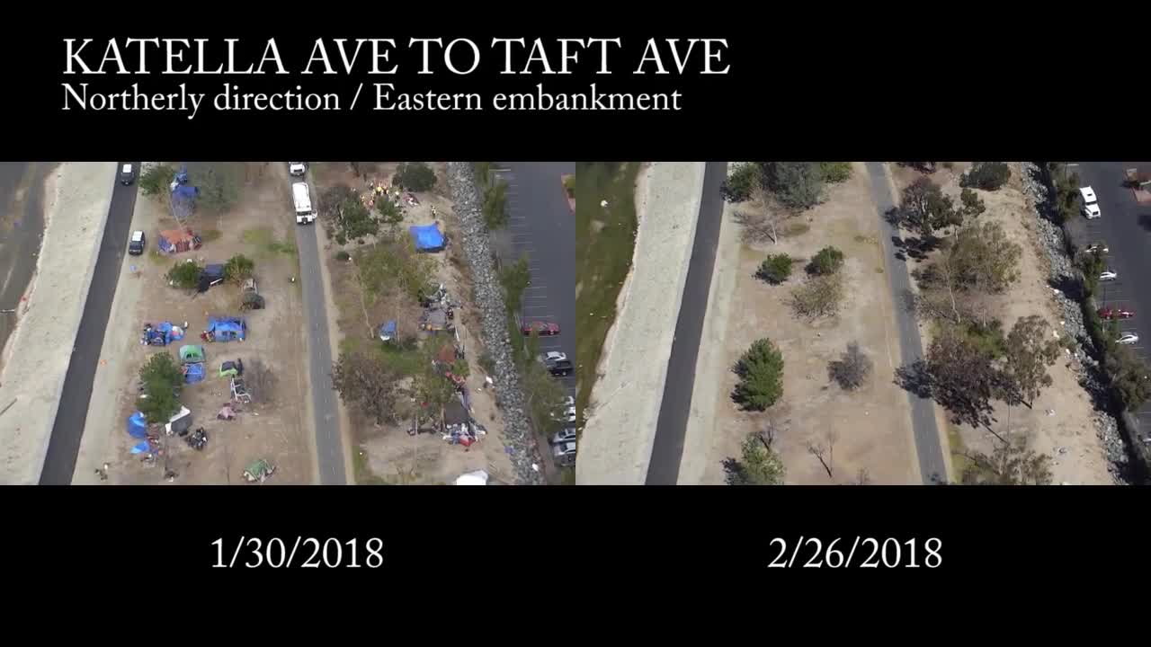 Santa Ana River Homeless Cleanup in California