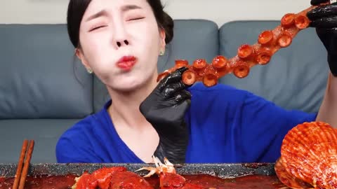 [Mukbang ASMR] Seafood Flex