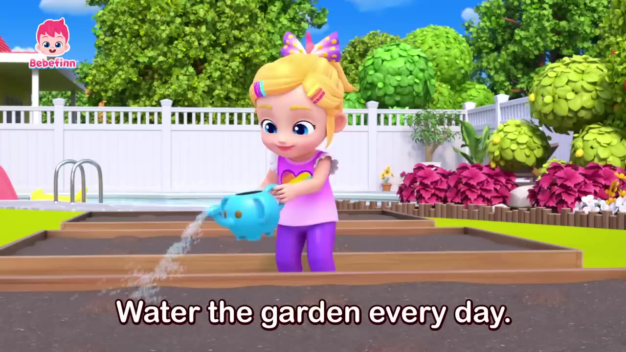 GARDENING TIME 🧑 🌾🪴 SING ALONG ! BEBEFINN ! BEST KIDS SONG AND NURSERY RHYMES !!