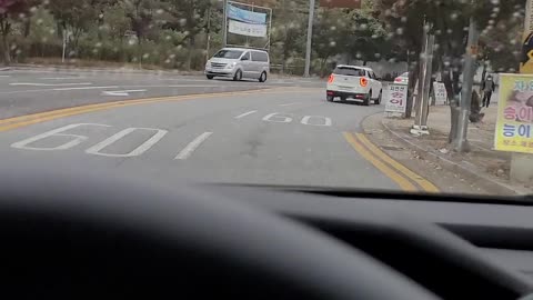 Driving on a rainy day