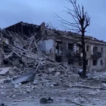 Destruction and desolation in the neighborhoods of Ukraine