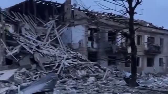 Destruction and desolation in the neighborhoods of Ukraine