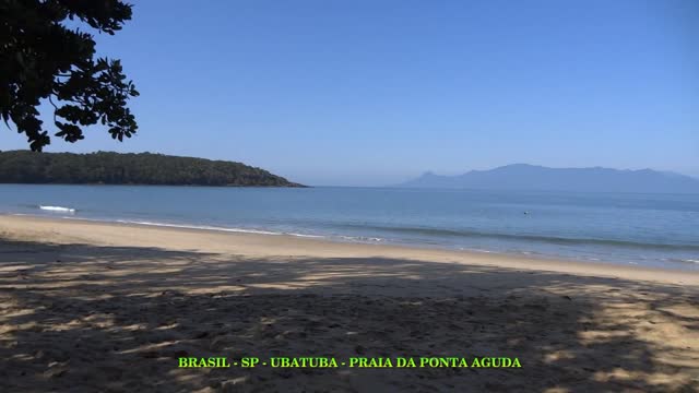 BRASIL - SP - UBATUBA - PRAIA DA PONTA AGUDA - CURTO