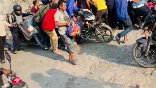 Next part of Live landslide in Nepal