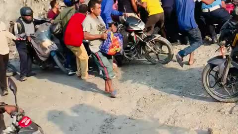 Next part of Live landslide in Nepal