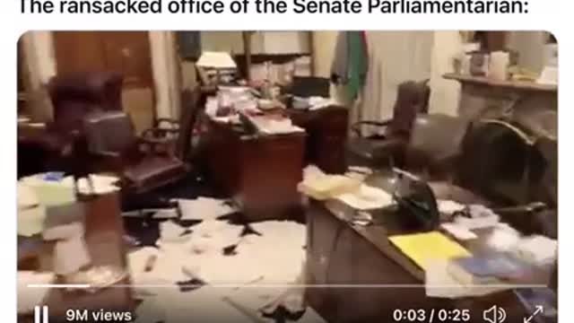 Ransacked Office of the Senate Parliamentarian