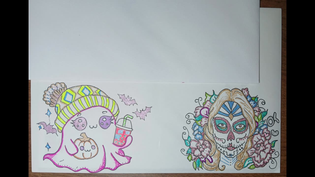 Its A Family Tradition. Holiday Cards That Grandma Branny Doodles On The Envelopes.