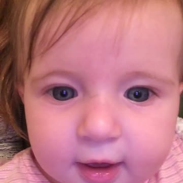 Baby reacts to farting noises