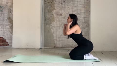 Stretching at home 