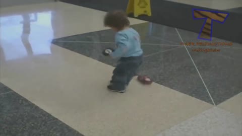 Cute little boy playing remote car