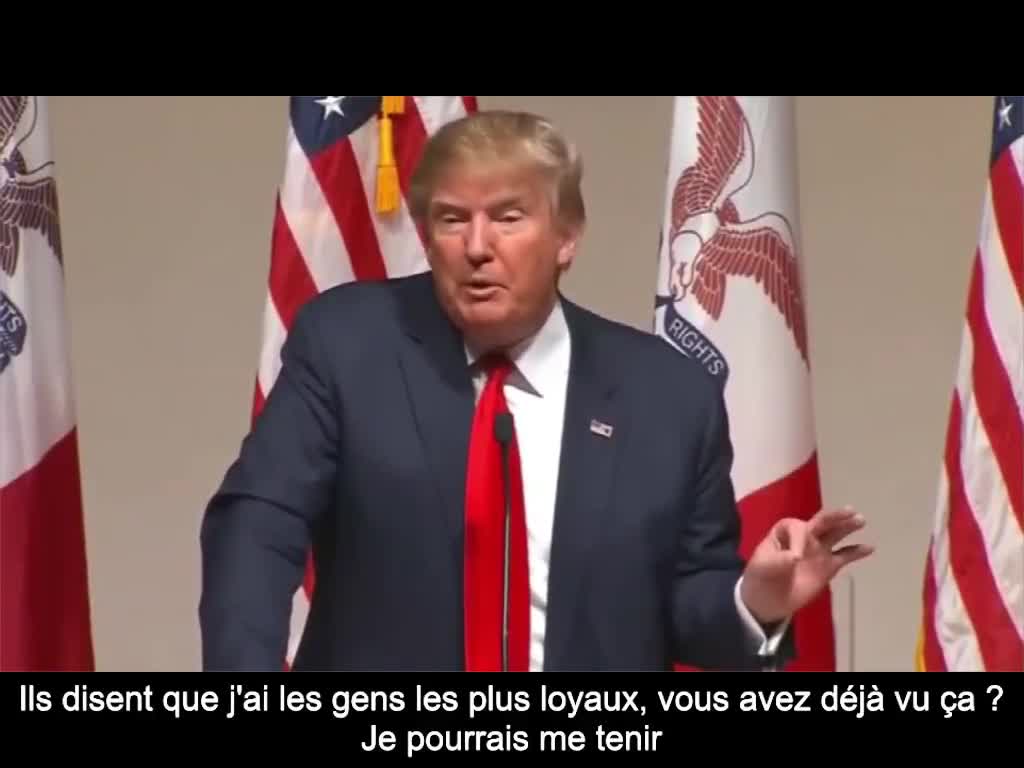 Trump : Je pourrais tirer sur quelqu'un et je ne perdrais pas d'électeurs (VOST)