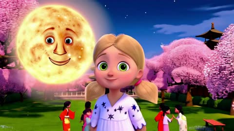 Girl waiting for moon