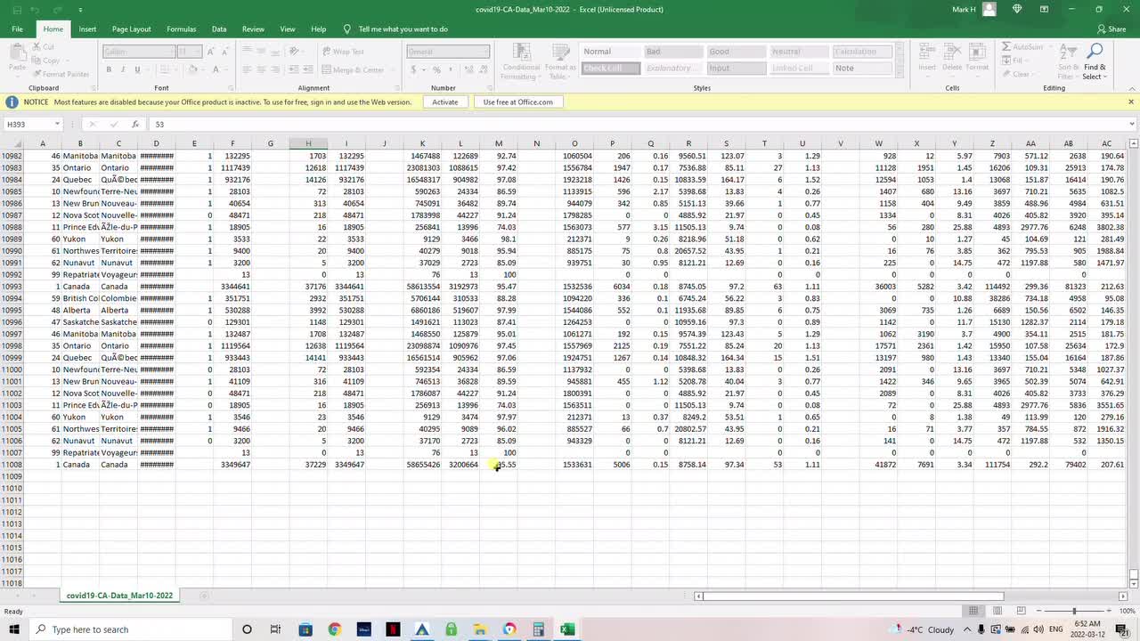 TMoT - Ep.4 All - CV 1984 Data, War & Prices