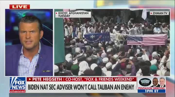 Pete Hegseth on working "with" the Taliban