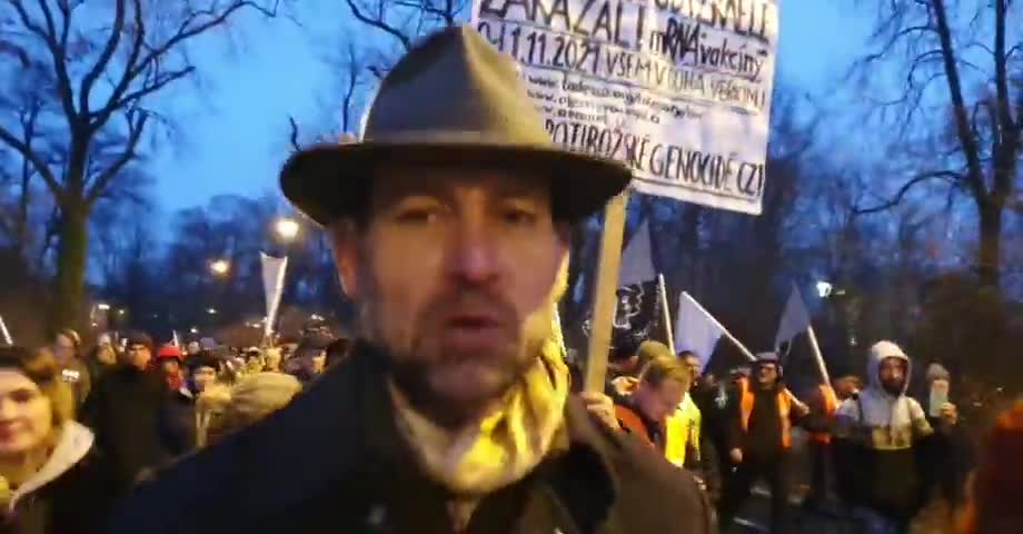 Praha - 12. 12. 2021 - Demonstrace a pochod za svobodu (2. část)