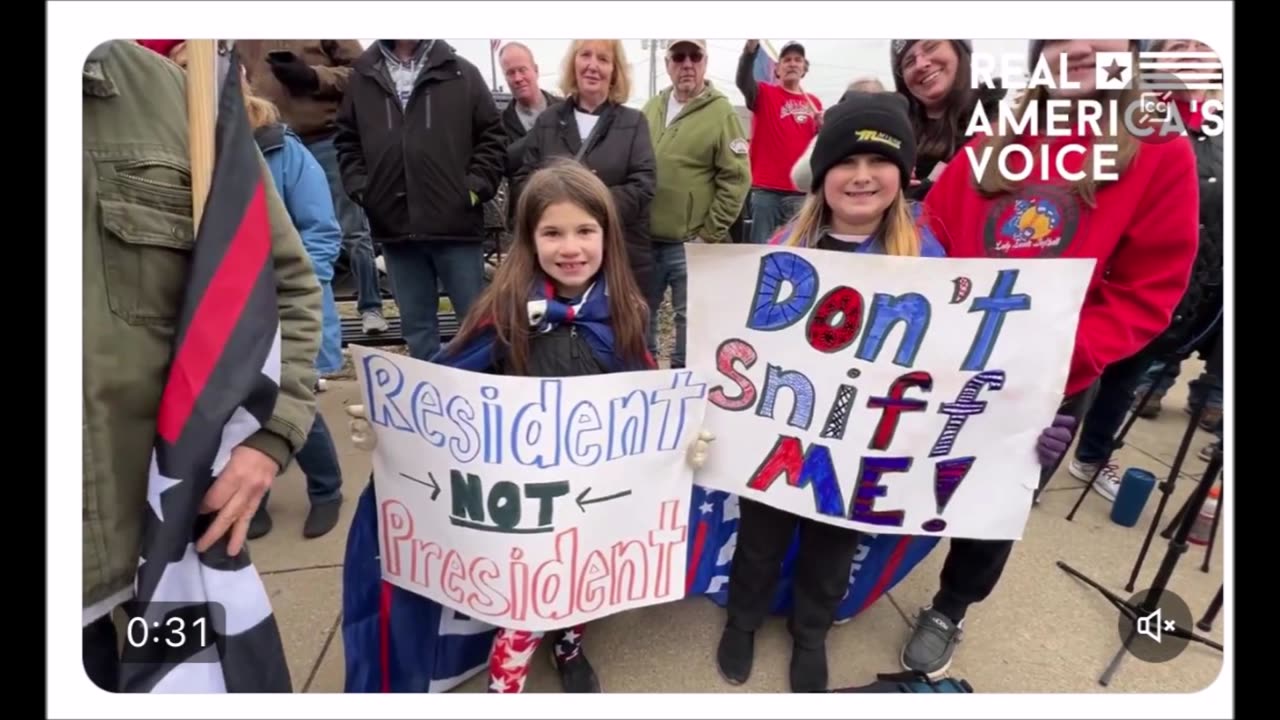 East Palestine Residents Protest Joe Biden’s Arrival One Year After Toxic Train Crash