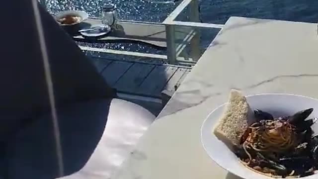 A beach-side lunch.