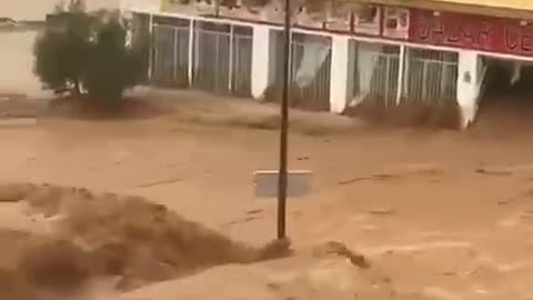 Valencia amid flash floods caused by torrential rain