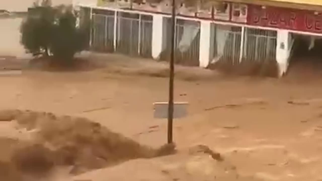 Valencia amid flash floods caused by torrential rain