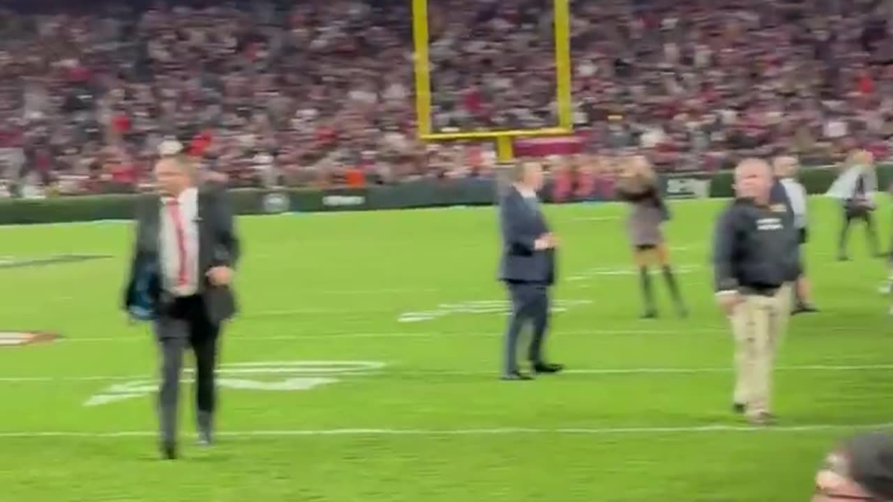 President Trump gets a raucous reception in Clemson's Williams-Brice Stadium 11/26/23