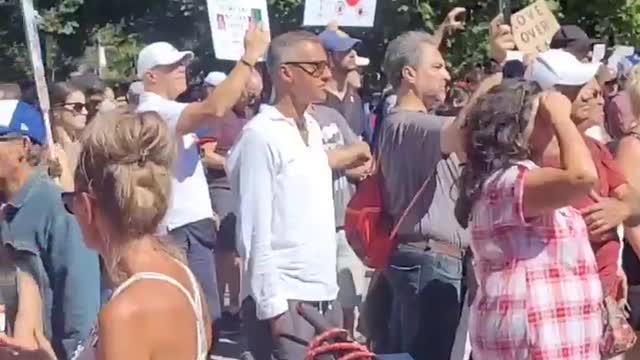 🇺🇲 🇨🇦 TORONTO, CANADA part2 .PROTEST AGAINST VACCINE MANDATES