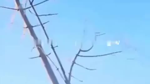 Russian soldier records the moment a Ukrainian FPV drone blows him off his feet