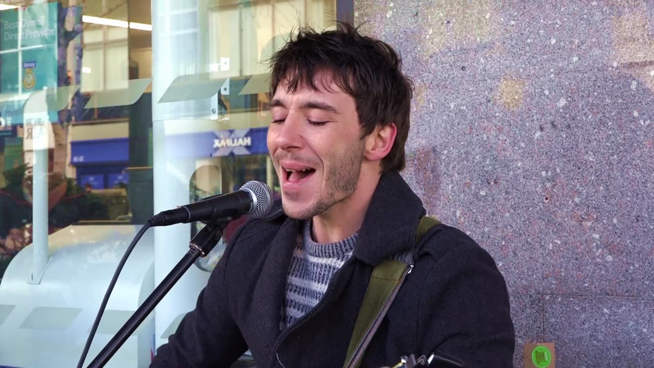 Chris Good Busking Plymouth Atlantic Ocean City 3rd March 2015