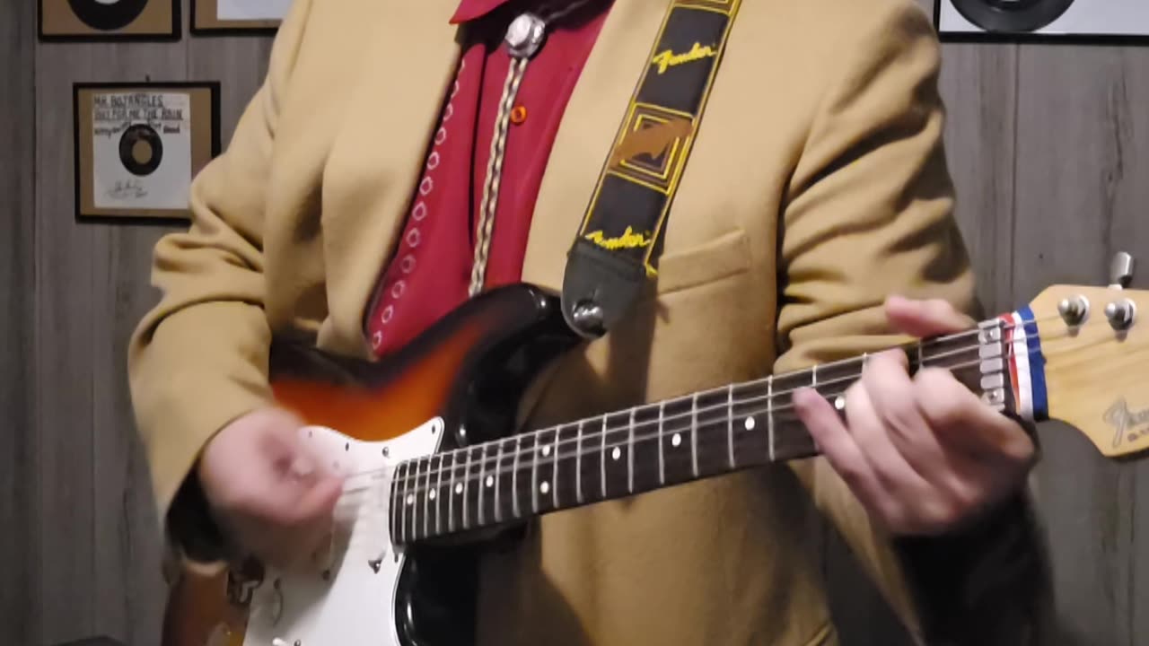 Thunderstruck with stratocaster.