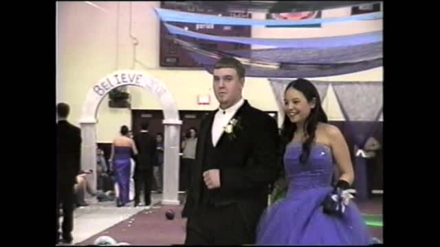 2000-01 WPHS Vids 103 Prom 069 Grand March Couple 42 by Glenn Strader