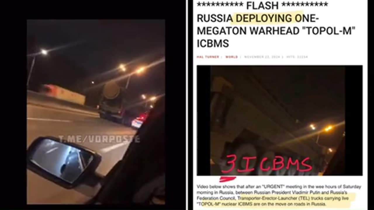 Russian missiles en route ..