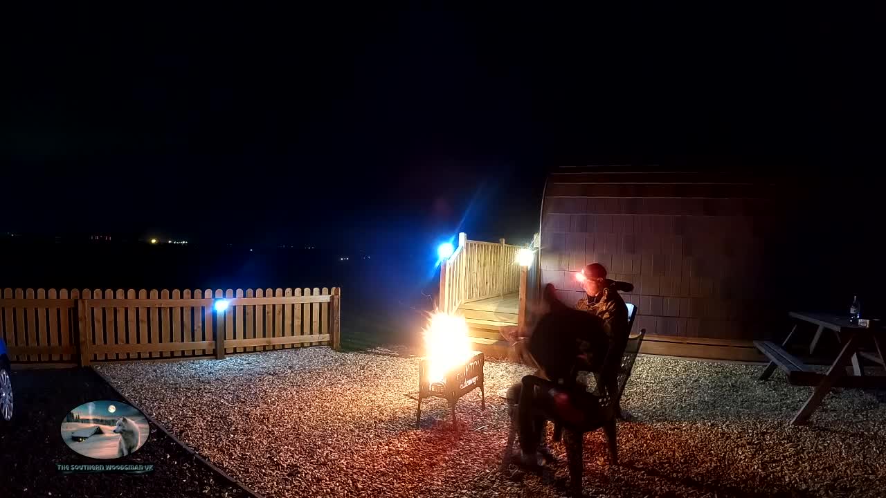 Evening at a glamping pod in Cumbria