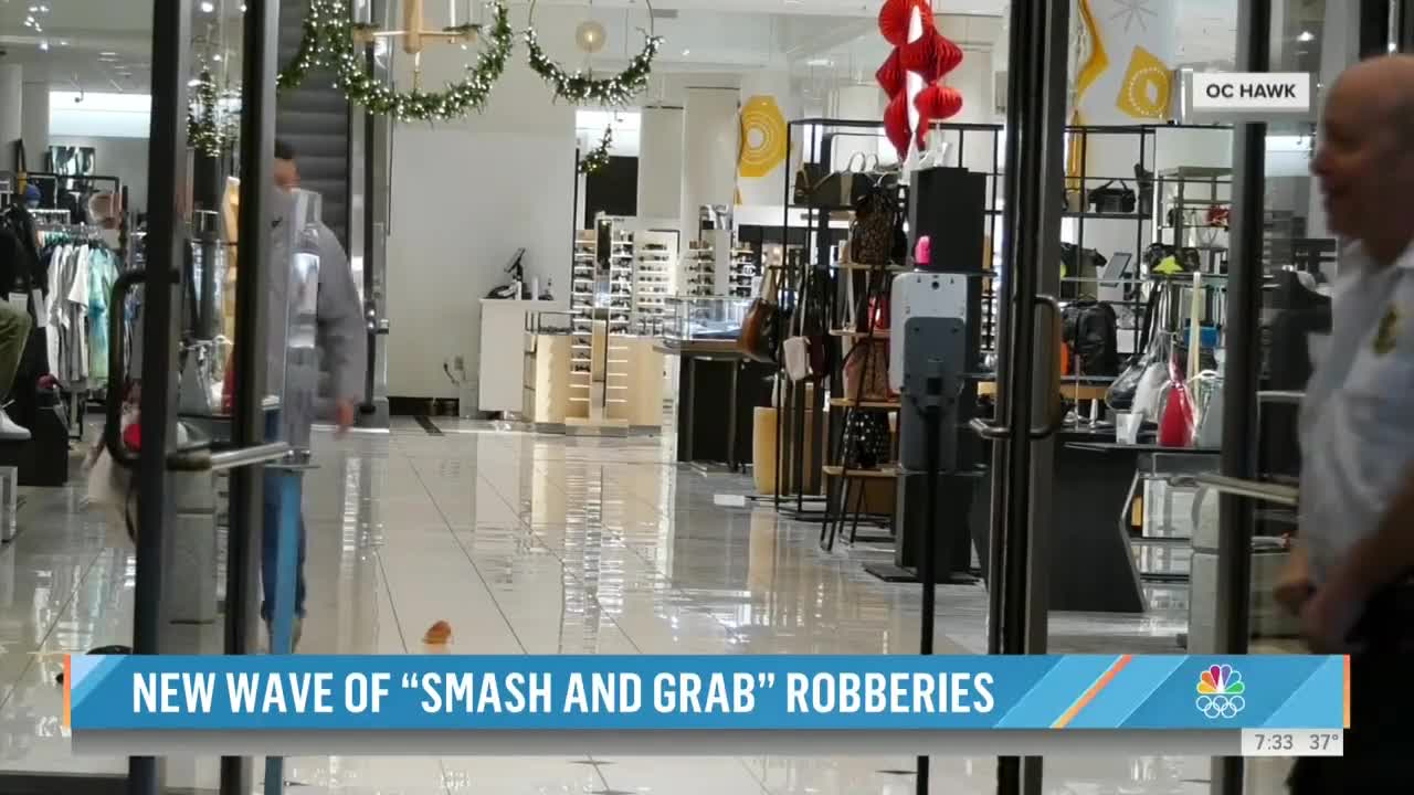 NBC: "Smash-and-grab crime trend ... now causing some Black Friday shoppers to think twice before stepping foot" into stores in major cities