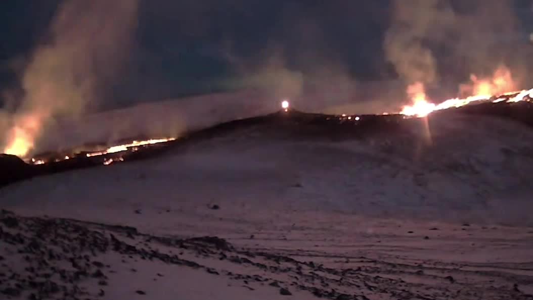 Big fires are destroying Iceland in Fagradalsfjall! Latest News