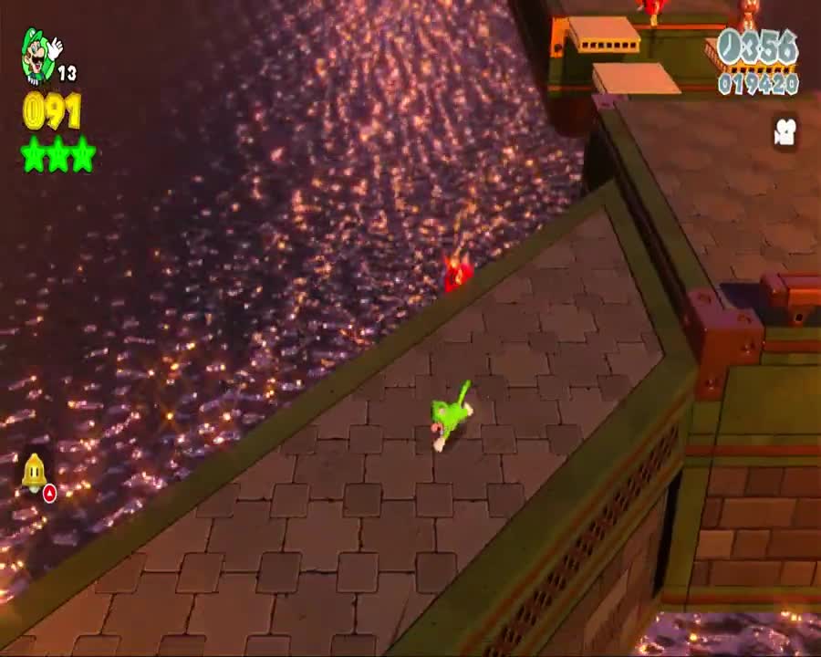 Super Mario 3D World - World 1: Bowser's Highway Showdown Gameplay