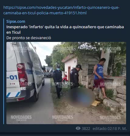 QUINCEAÑERO SE DESVANECE DERREPENTE