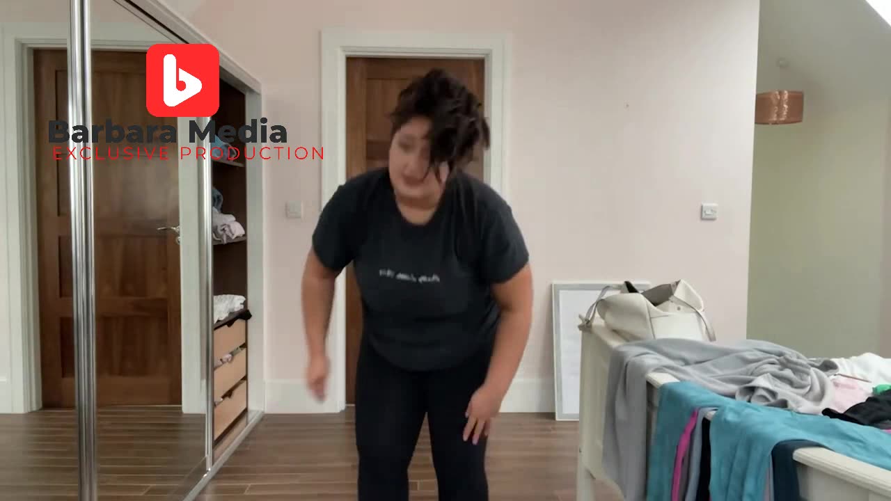 Wife try new leggins on Barbara Media Exclusive Production