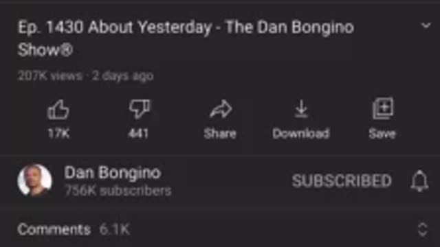 Thank you Mr. Bongino