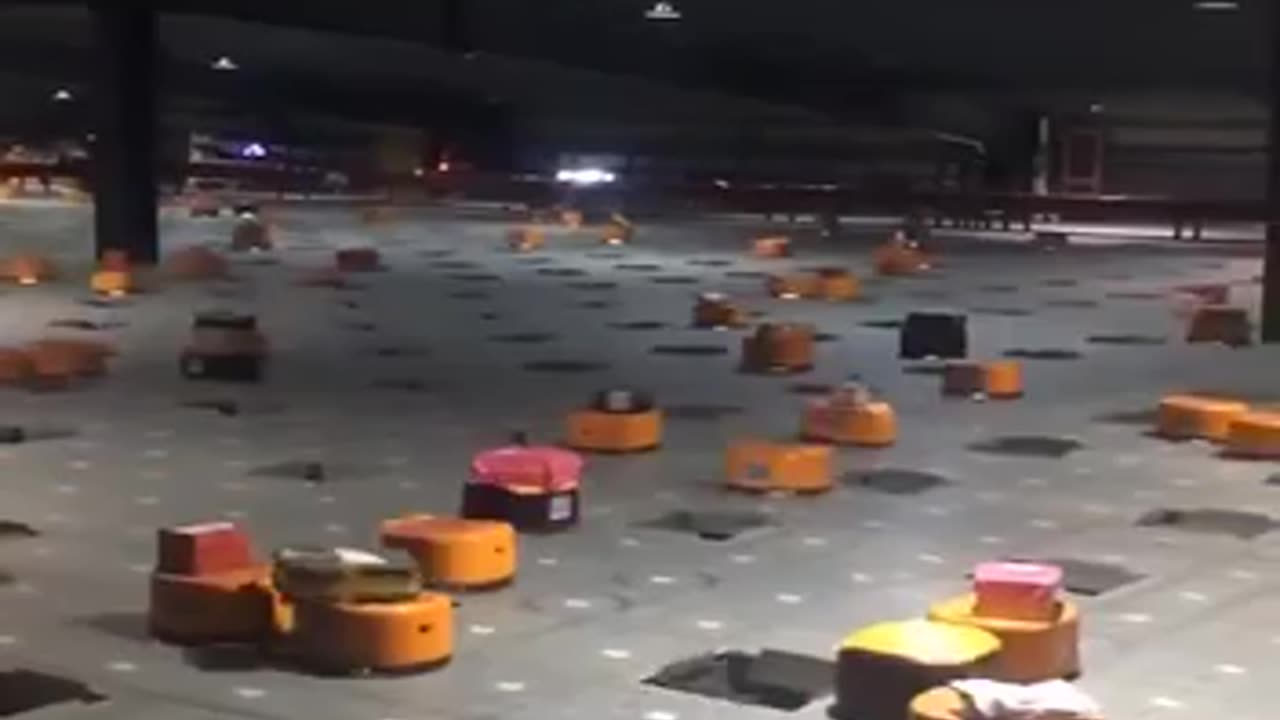 Sorting robots at a Chinese factory