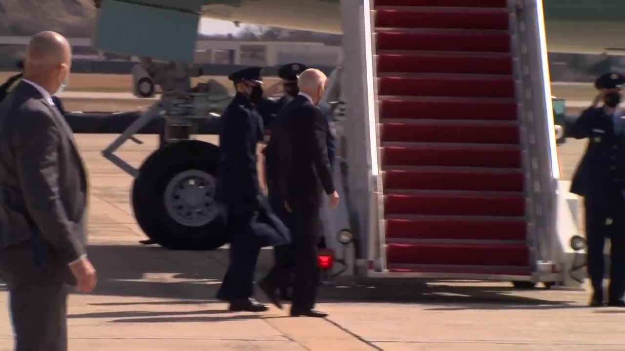 Joe Biden Trips Three Times On the Steps Funny Voiceover