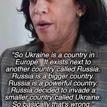 Are We All Children? | Kamala Harris Explains Ukraine Russia Situation
